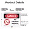 Signmission No Smoking Propane Danger Sign, Plastic, 10in W x 7in L, 2PK OS-2PACK-DS-P-710-L-1489 - alternate 3
